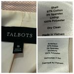 Talbots Blazer Notch Lapel Single Button Knit Peach White Women’s Plus Size 16 Photo 9