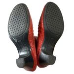 Cobb Hill CAI04BG Shannon Red Leather Chunky Heel Ankle Booties Size 6.5 Photo 6