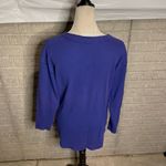 PINK - Victoria's Secret Victoria's Secret Purple Button-Up‎ Long Sleeve Thermal Large Photo 2