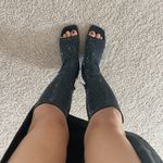 ZARA embellished stretchy open toe boots. 7.5 Photo 12