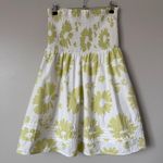 American Eagle White Floral Strapless Mini Dress Size Medium Photo 1