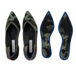 Rothy's The Point Olive Green Camo Print Knit Flats Shoes Size 7.5 Photo 4