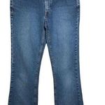 Tommy Hilfiger Vintage Y2K  Euro Flare Blue Jeans Denim Big Logo Patch Size 27 Photo 0