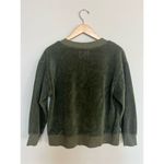 Electric & Rose Women's Ava Velour Sweatshirt Hunter Green Size S Photo 7