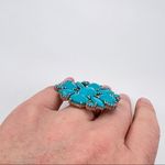 ALDO ‎ Turquoise Statement Southwest Ring size 7 Photo 8