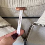 Free People  Coastal Stripe Half-Zip Pullover in Beige and Light Blue Photo 6