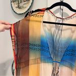Becca  Colorful Sheer Swim Beach Cover Up Dress Photo 2
