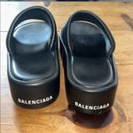 Balenciaga Rise Black Platform Slide Slides Size 40 (10) Photo 3