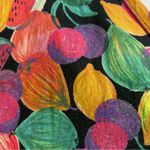 ZARA  TRF Cropped Top Fruit Print Tie Front Farmers Market Size Small Crop Blouse Photo 11