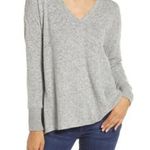 Gibson Cozy V-Neck Tunic in Heather Grey Size XS New with Tags Photo 0