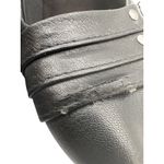 Baretraps  Size 8.5  Leather Wedge Heels Slip-On Studded Design Black Photo 4