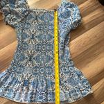 Blue Patterned Women's mini dress Size M Photo 1
