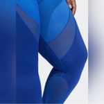 Ivy Park  Adidas Mesh Panel 7/8 Legging Blue Womens Small Athletic Photo 4