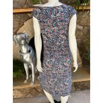 Royal Robbins  Floral Blue White Modal Blend Midi Dress Women's Size Small Photo 4