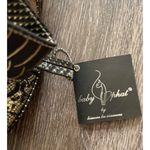 Baby Phat Vintage  Snake Skin Shoulder Hand Bag Gold Black White Stones NWT RARE Photo 15