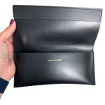 Saint Laurent YSL Soft Glasses Sunglasses Case Pouch Black Leather Photo 2