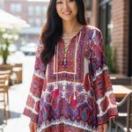 Kafta Mini Dress, Bathing Suit Cover Up or Boho Shirt Photo 1