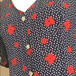 Forever 21 Short Flutter Sleeve Botton Down Floral Print Mini Dress Photo 2