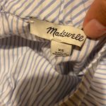 Madewell  blue and white off the shoulder shirt Xs Photo 4