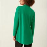 ADAY Something Borrowed Shirt Womens XS Emerald Green Minimalist Travel Chic Photo 2