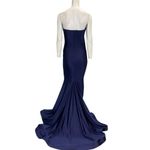 Jessica Angel  Strapless Mermaid Evening Gown Style 568 Navy Blue Size XS NWT Photo 1