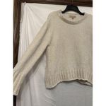 Philosophy  M Ivory Chenille Knit Pullover Sweater Velvet Super Soft Long‎ Sleeve Photo 2