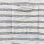 Madewell Button Back Cream/Gray Striped Mini T-Shirt Dress Photo 6