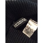 H&M Black white Striped Cropped Sweater Soft Mock Turtleneck Medium M Oversized Photo 2