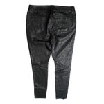 Mudd Juniors  Black Faux Leather Coated Lace Look Skinny Jeans Pants Size 9 Photo 4