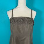 Alex Evenings Brown Beaded Midi & Jacket 2 Piece Dress Wedding Size 10P Photo 4