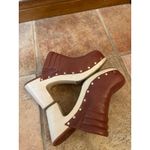 Paige Robbie Studded Clog in the whisky brown leather. Size 9 Photo 6