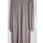 Mac Duggal  Stripe Long Sleeve Midi Dress in Vintage Lilac Size US 16 NWT Photo 3