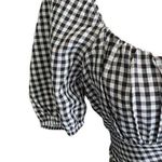 Altar'd State ALTAR’D STATE-WOMENS MEDIUM-BLACK AND WHITE CROP TOP Gingham print Photo 1