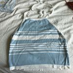 Brandy Melville  blue and white halter tank Photo 0