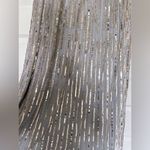 Mac Duggal Mac‎ Duggal Embellished V Neck Butterfly Sleeve Column Gown Platinum- NWT Photo 7