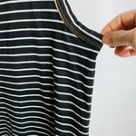 Current/Elliott Current / Elliot Black White Gold Stitching Tank Top Sz 0 XS Small Photo 3