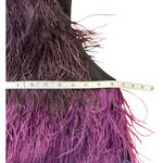 Cynthia Rowley NWT  Ivy Ombre Ostrich Feather Multicolor Mini Dress XS $795 Photo 3