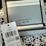 Kate Spade NWT Grey and White Card Holder Photo 1