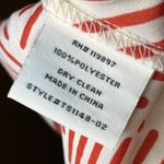 Collective Concepts  Cold Shoulder Flowy Print White Red Size S Strappy Bohomian Photo 11