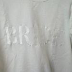 BRIDE Embossed White Crewneck Sweatshirt – Size Photo 4