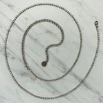 Skinny Dainty Rhinestone Silver Tone Chain Belt Y2K One Size (OS) ✨ Photo 0