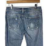 Silver Jeans  Women Size 29 Suki Bootcut Flare Med Wash Stretch Thick Stitch Low Photo 3