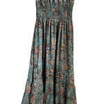 Floral Print Maxi Dress Green Size undefined Photo 0