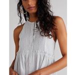 Free People  Desert Days Stripe Mini Dress in Ivory Combo Size Medium Photo 14