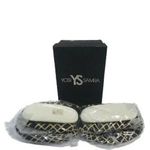 Yosi Samra Black Beige ballet flat slippers Size 6 Photo 3