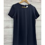 Ralph Lauren POLO Maxi /beach Dress Short Sleeve Slit Pullover Navy Sz 4 Photo 2