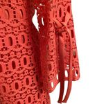 Madison Leigh , 3/4'' SLEEVE, CORAL‎ LACE OVERLAY DRESS SIZE 6 Photo 3