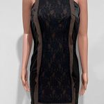 Twelve By Twelve Black Lace Sheath Cocktail Dress Size M Photo 0