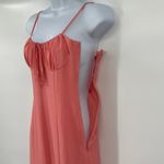 Gianni Bini  Y2K Maxi Dress Sz 0 Coral Milkmaid Babydoll Coastal Coquette Fairy Photo 7