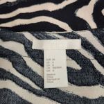 H&M Zebra Print Mini Dress Size 6 Black and Cream Zebra Dress V-Neck Photo 4